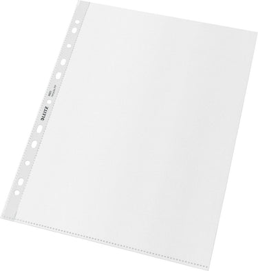 Leitz 25x recycle a4 maxi showtas - insteekhoezen van 100 micron - 90% pre-consumer gerecycled plastic - transparant