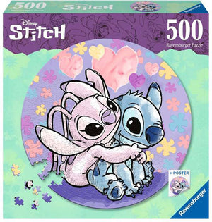 Ravensburger legpuzzel rond stitch, 500st.