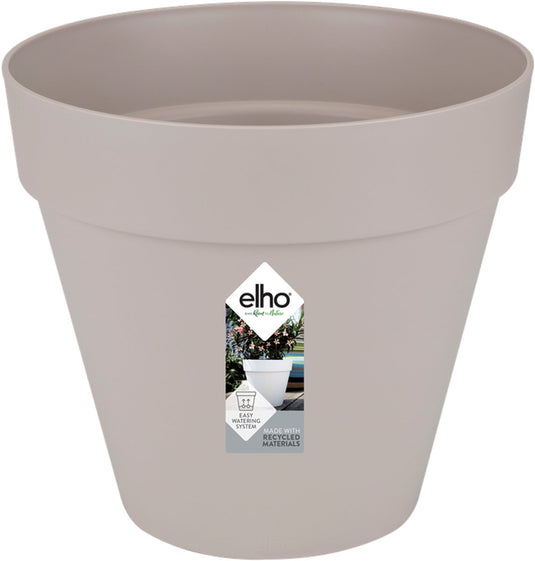 Elho loft urban rond 20 - bloempot voor buiten - ø 19.3 x h 17.5 cm - warm grijs