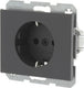 Berker k1 inbouw wandcontactdoos (wcd) ra 1-voudig antraciet
