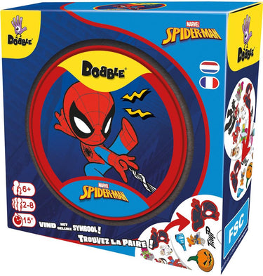 Asmodee dobble spiderman kaartspel - spel voor het hele gezin.