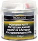 Protecton polyesterplamuur - voor het egaliseren van oneffenheden - toepasbaar op staal, aluminium, hout, beton polyester - elastisch en zeer goed schuurbaar – incl. tube verharder - 250gr