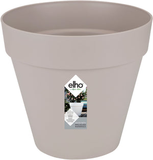 Elho loft urban rond 20 - bloempot voor buiten - ø 19.3 x h 17.5 cm - warm grijs