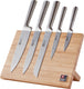 Richardson sheffield - visage - 5 delige messenset op magneetbord - natural bamboo