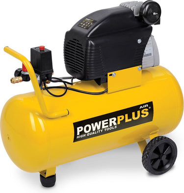 Powerplus powx1760 compressor - luchtcompressor - 1500w - 8 bar - 50l tankinhoud