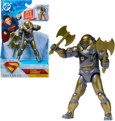 Dc comics , superman, green lantern, epic strike-actiefiguur, 15 cm hoog, authentieke filmstijl, inclusief 2 accessoires, speelgoed