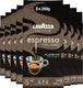 Lavazza espresso italiano classico filterkoffie - gemalen koffie - blend van arabica robusta bonen - intensiteit 5 10 - 8 x 250 gram