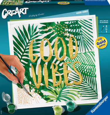 Ravensburger schilderen op nummer ravensburger creart good vibes - schilderen op nummer voor volwassenen - hobbypakket