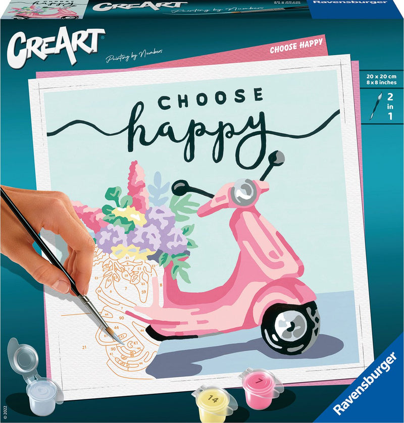 Load image into Gallery viewer, Ravensburger creart schilderen op nummer - choose happy
