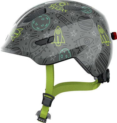Abus helm Smiley 3.0 LED Grijs space M 50-55cm