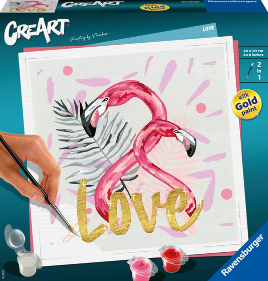 Ravensburger schilderen op nummer ravensburger creart schilderen op nummer - love