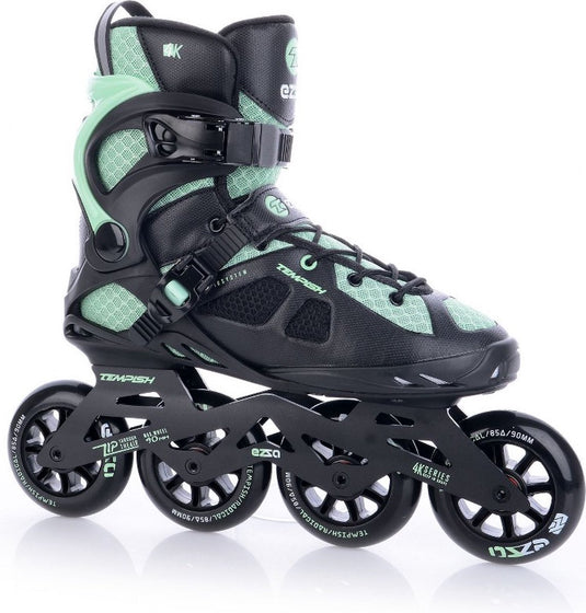 Tempish ezza 90 dames skeelers – 4x90mm wielen – fitness inline skates – zwart groen – maat 42