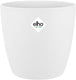 Elho brussels rond 18 - bloempot voor binnen - 100% gerecycled plastic - ø 18.3 x h 16.8 cm - wit