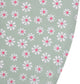 Ottosimon tafelkleed textiel groen rond 160 cm - bloemen design.