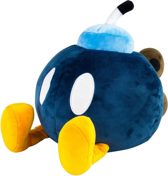 Tomy super mario - mocchimocchi bobomb 38 cm pluche knuffel - multicolours