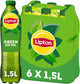 Lipton ice tea green fles - original - laag in suiker - 6 x 1500 ml - voordeelverpakking