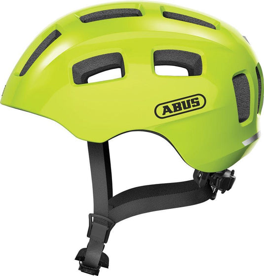 Abus fietshelm youn-i 2.0 signal yellow m - 52-57 cm - geel - geschikt voor gebruik op elektrische fietsen - stadsfietsen - 260 g