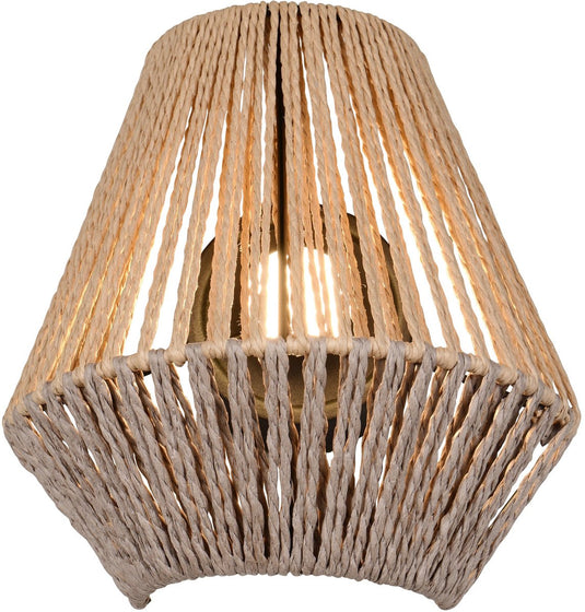 Rl live your light reality lira - wandlamp - naturel - incl. 1x smd 1,5 w - 4-stappen touch - usb-aansluiting - wandmontage - oplaadbaar - snoerloos