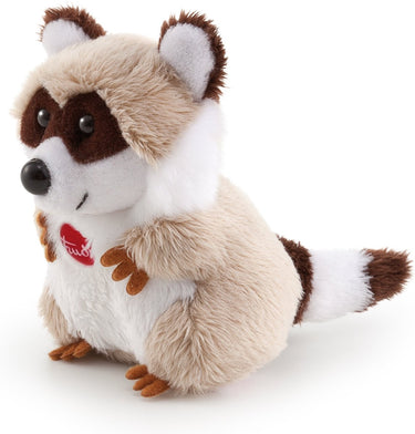 Trudi - sweet collection knuffel wasbeer 9 cm - handgemaakt in italie - zacht pluche - knuffeldier voor jongens en meisjes - beige bruin - 7x8x9 cm maat xxs