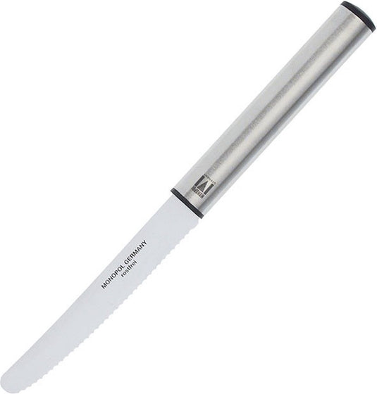 Westmark vesper- steakmes, gekartelde structuur, lengte: 23 cm, monopol-editie, roestvrij staal kunststof, profi, zilver, 16923360