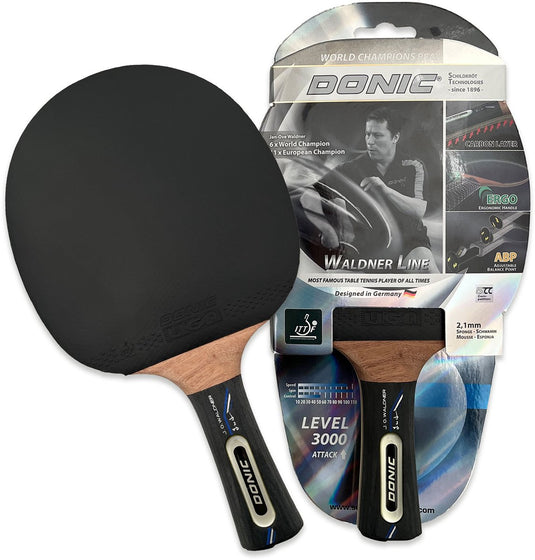 Donic schildkröt tafeltennisbat waldner 3000 attack zwart