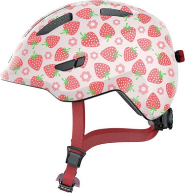 Abus helm smiley 3.0 led rose strawberry s 45-50cm
