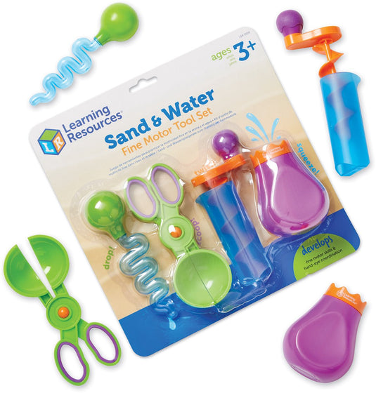 Learning resources sand water fine motor tool set - 3+