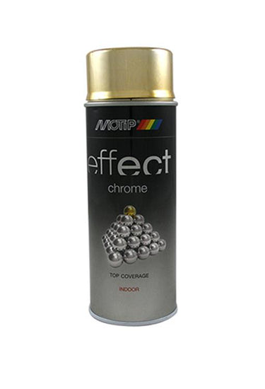 Motip 1032385 - 302603 deco effect chrome lacquer gold 400 ml | 1 stuks