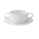 Fijn servies porselein 17 cm crèmekleurig 24 stuks