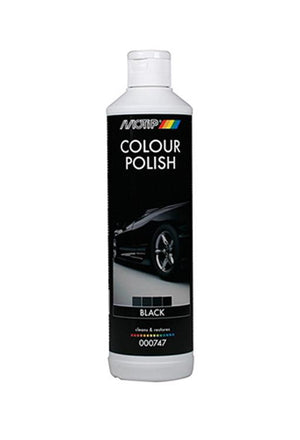 Motip colour polish black 500ml - herstelt originele kleur - glanzend resultaat