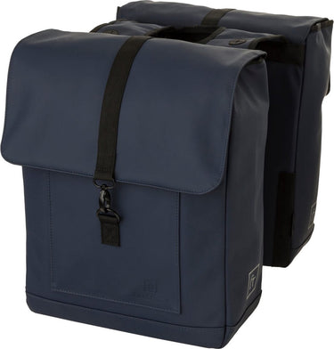 Fastrider jaxx ii dubbele fietstas – mik-compatibel – 28l – waterafstotend – incl. laptopvak – navy