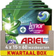 Ariel 4in1 wasmiddel pods +touch van lenor unstoppables kleur - 4 x 15 wasbeurten