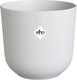 Elho jazz rond 26 bloempot voor binnen - woonaccessoire van 100% gerecycled plastic - ø 26 x h 24.2 cm - zijdewit
