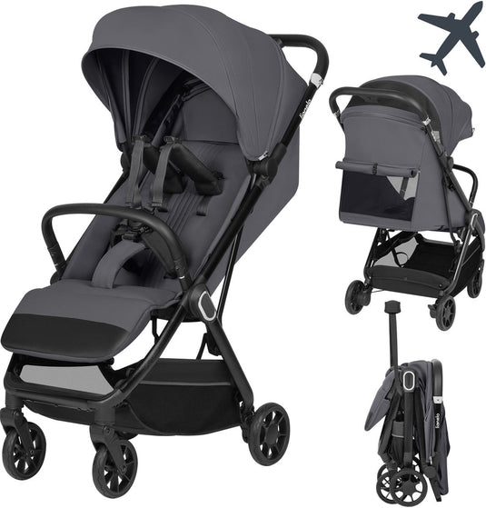 Lionelo bess buggy – ultracompacte kinderwagen 6 m–22 kg – 7,5 kg lichtgewicht – automatisch inklapbaar met 1 hand – xxl upf50+ kap – ligpositie 83 cm – 5-punts magnetische gordel – geveerde 360° wielen – reisvriendelijk