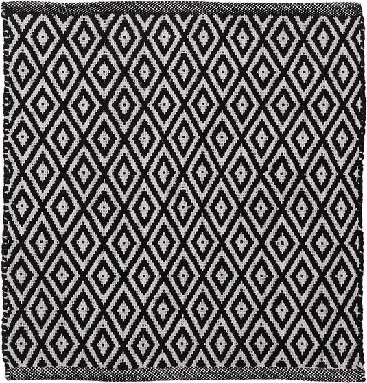 Sealskin - trellis badmat 60x60 cm - katoen - zwart