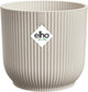 Elho vibes fold rond 25 - bloempot voor binnen - 100% gerecycled plastic - ø 25,0 x h 23.0 cm - linen white