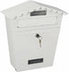 Edm brievenbus staal wit classic (29,5 x 10,5 x 35,5 cm)