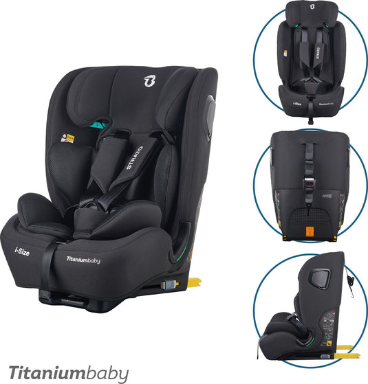 Titanium baby titaniumbaby autostoel strato i-size zwart