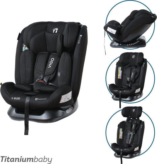 Titanium baby titaniumbaby autostoel vigo i-size 40-150 cm - zwart