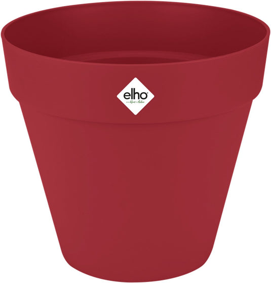 Elho loft urban rond 50 - bloempot voor buiten - ø 48.5 x h 44.5 cm - theater rood