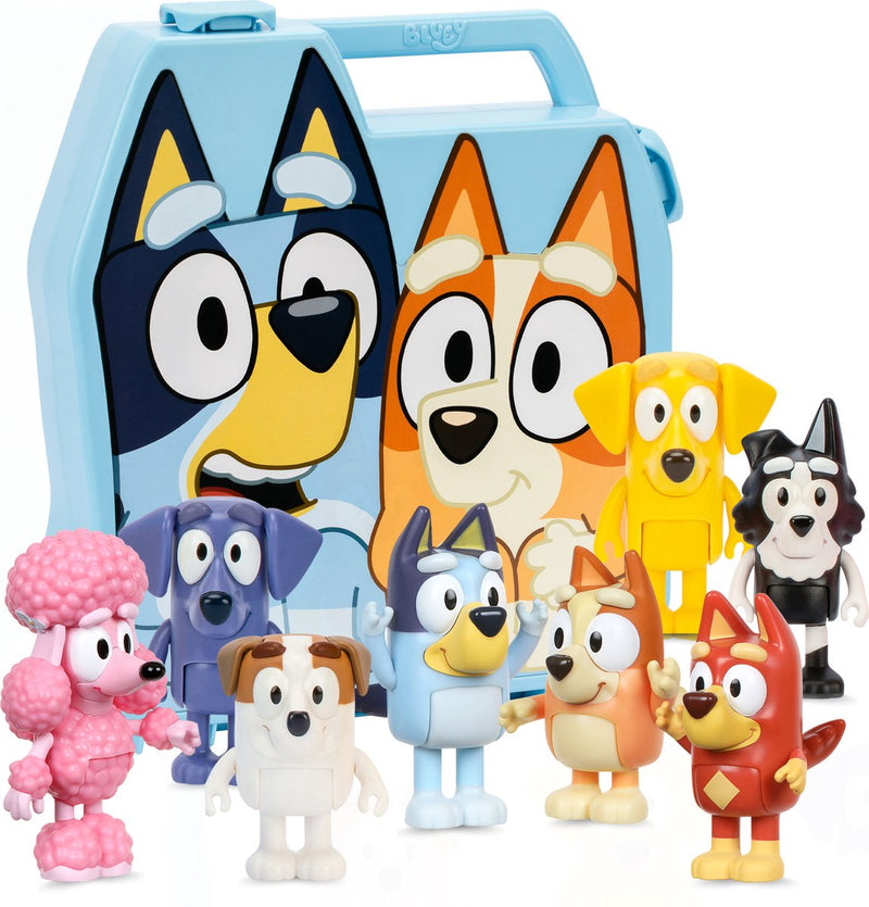 Load image into Gallery viewer, Moose toys bluey play go koffer met 8 speelfiguren
