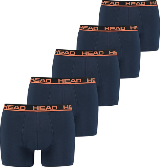 Head boxershorts orange peacoat 5-pack-xxl