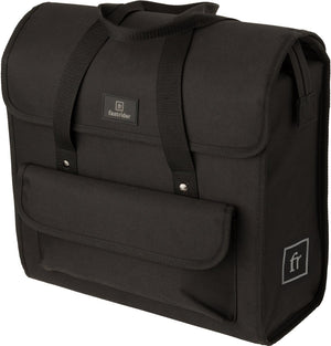 Fastrider shopper luxe enkele fietstas zwart - 23l