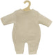 Heless poppen brei overall ecru, 28-35cm