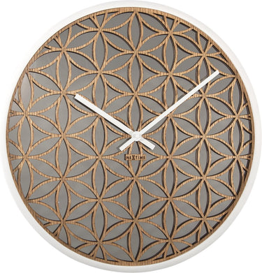 Nextime bella mirror – wandklok – 50 cm – hout spiegel – wit