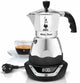 Bialetti easy timer moka espressomaker - percolator - 3 kops - elektrisch - aluminium