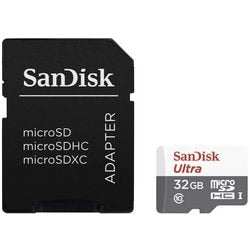 Microsd-kaart sandisk ultra lite 32 gb grijs, wit