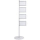 Vrijstaande vloerstandaard bi-office sup3310 4xa4 1800x560mm