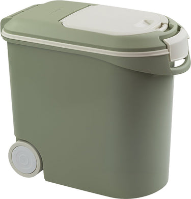 Curver voedselcontainer hond kat - voercontainer - luchtdicht - met handvat - misty green - 35l