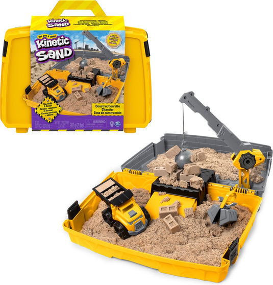 Kinetic sand – bouwplaatskoffer - 907g origineel